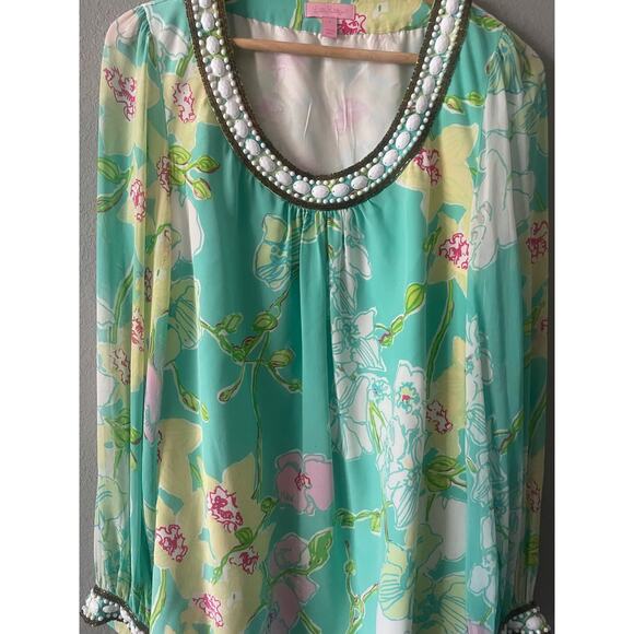 Lilly Pulitzer Madly Glamorous Harper Silk Beaded Dress - Picture 6 of 11